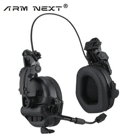 헤드셋 ARM NEXT F30 야외 소음 방지 사운드 증폭 전자 사격 귀마개 청력 보호대, [03] 전술헤드셋 black, 1개-추천-상품