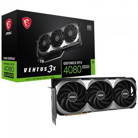 (포)MSI 지포스 RTX 4080 SUPER 벤투스 3X OC D6X 16GB-추천-상품