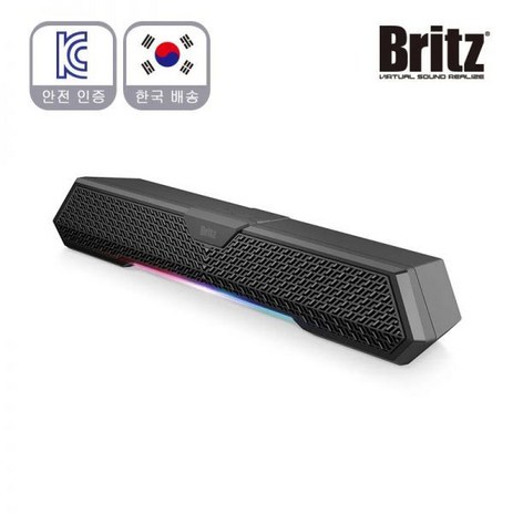 브리츠 BR-MICBAR 블루투스 겸용 RGB 스테레오 게이밍 사운드바 스피커-추천-상품