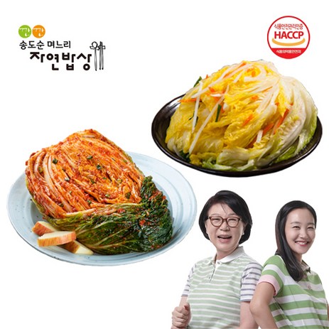 [찬들마루] 깐깐 송도순 포기김치 5kg + 백김치 3kg, 1개, 8kg-추천-상품