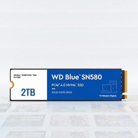 웨스턴디지털 WD BLUE SN580 2TB NVMe SSD [ SN570 후속모델 ]-추천-상품