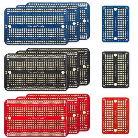 PCB기판 브레드보드형 만능기판 Half Size 아두이노 및 개발용 89 x 52mm, 4.멀티9개 + 3미니-추천-상품