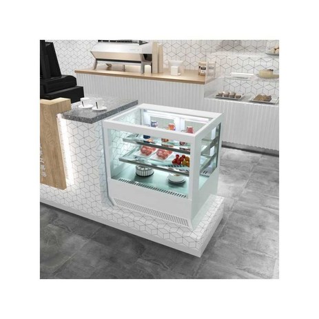 업소용 까페 쇼케이스 미니 케익 제과 냉장 테이블형, 0.7m 흰색 직각 후면 도어-추천-상품