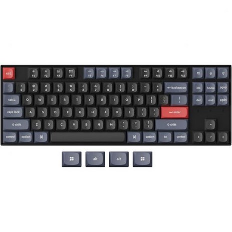 Keychron K8 Pro QMK/VIA 무선 기계식 키보드 핫 스왑 가능 TKL 맞춤형 프로그래밍 가능한 매크로 유선 키보드 Gateron G Pro 블루 스위치 RGB, Hot-Swappable Gateron G Pro Bl, Hot-Swappable Gateron G Pro Bl-추천-상품