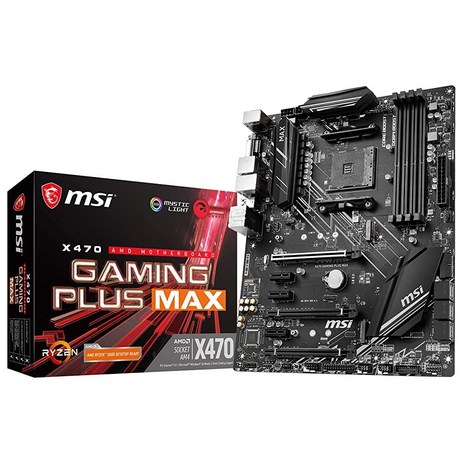 MSI-퍼포먼스-게이밍-마더보드-AMD-X470-Ryzen-2세대-3세대-AM4-DDR4-DVI-HDMI-온보드-그래픽-CFX-ATX-X470-게이밍-플러스-맥스-X470-GAMING-PLUS-MAX-추천-상품