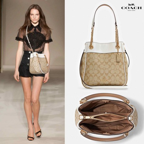 코치-케미-체인-버킷-시그니처-숄더-C8152-Cammie-Chain-Bucket-Bag-In-Signature-추천-상품