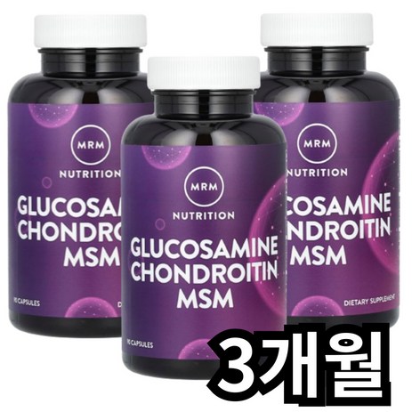 MRM 뉴트리션 글루코사민 콘드로이틴 MSM, 60정, 3개-추천-상품