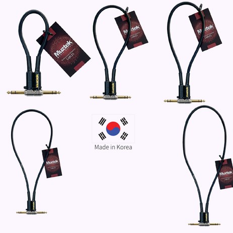 뮤즈텍 스테레오 패치 케이블 Muztek TRS Stereo Patch Cable 30Cm 40Cm 50Cm 70Cm 90Cm 길이에 맞게, MTRS 40 (40Cm)-추천-상품