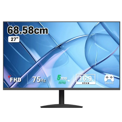 디엑스 68.58cm FHD 초슬림 베젤리스 모니터, DX275HDMI(일반)-IPS 27인치-추천-상품