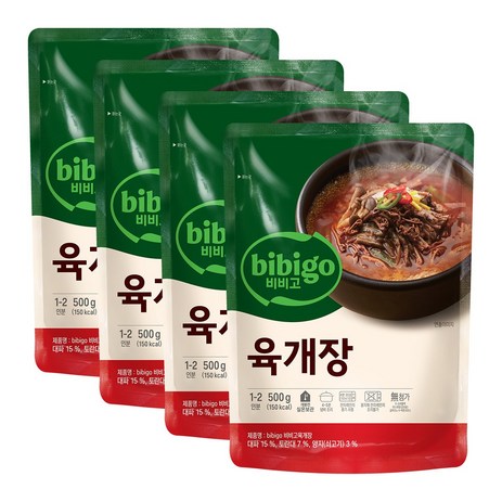 비비고 육개장, 500g, 4개-추천-상품