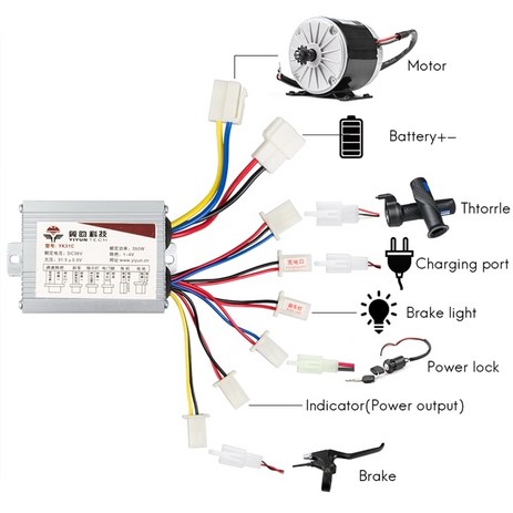 전기 자전거 dc 브 모터 속도 컨트롤러 36v 800w 48v 스쿠터, 36v800w-추천-상품