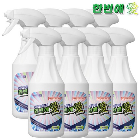 곰팡이제거제 한번애 (500ml) 벽지 욕실 화장실 베란다 세탁실 창틀 타일 실리콘 곰팡이, 한번애 8통, 8개, 500ml-추천-상품