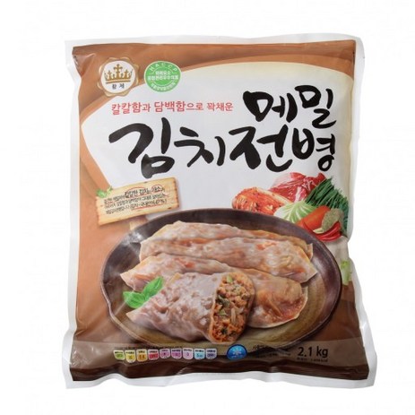 준푸드 메밀 김치전병, 2.1kg, 1개-추천-상품