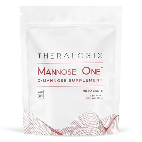 Theralogix 만노스 원 D-만노스 분말 - 90일분 - 2 000 mg D-만노스*로 요로 건강 지원 - NSF 인증 - 90 패킷, 2개-추천-상품