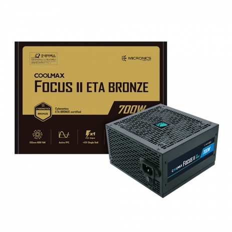 마이크로닉스 COOLMAX FOCUS 2 700W ETA BRONZE PCIE5 ATX CFCII700STE12H-추천-상품