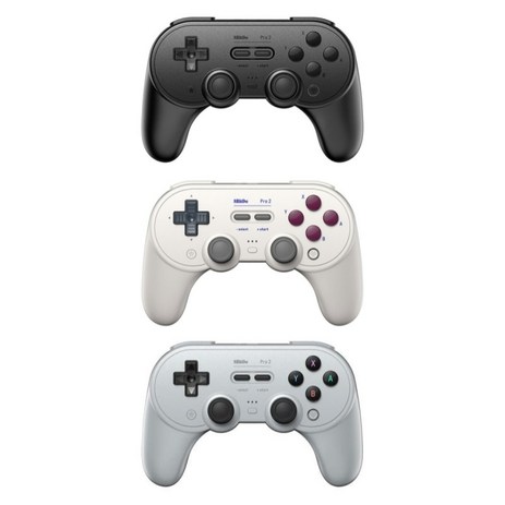 8BitDo pro2 블루투스 무선 게임패드 초경량 무선 게임 컨트롤러, 1개, 그레이-추천-상품