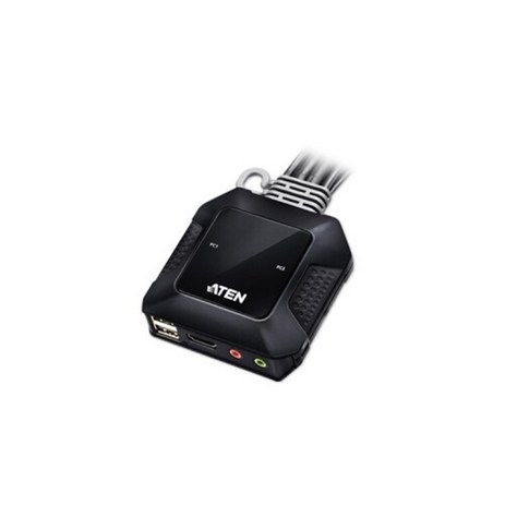 ATEN 2포트 USB 4K HDMI 케이블 KVM 스위치 CS22H-추천-상품