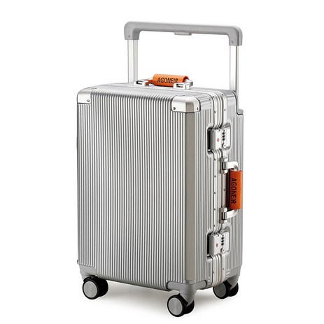 sushimu Suitcase Wide Handle Travel Suitcase Men 20 24 26 Carry-On Luggage Women PC Aluminum Frame T-추천-상품