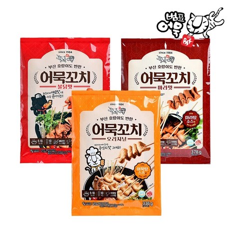 범표어묵 어묵꼬치 오리지널+불닭맛+마라맛 3종, 단품-추천-상품