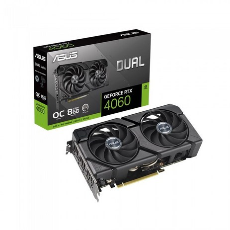 에이수스 ASUS DUAL 지포스 RTX 4060 O8G EVO OC D6 8GB, DUAL-RTX4060-O8G-EVO-추천-상품