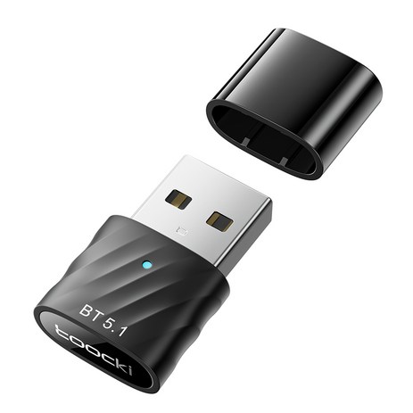 Toocki 블루투스 5.1 USB 동글 어댑터, 블랙-추천-상품