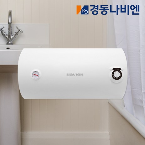 경동나비엔 전기온수기 50리터 벽걸이형 ESW350-50WH 가로형 저장식 온수기, 1.ESW350-50WH_제품만구매-추천-상품