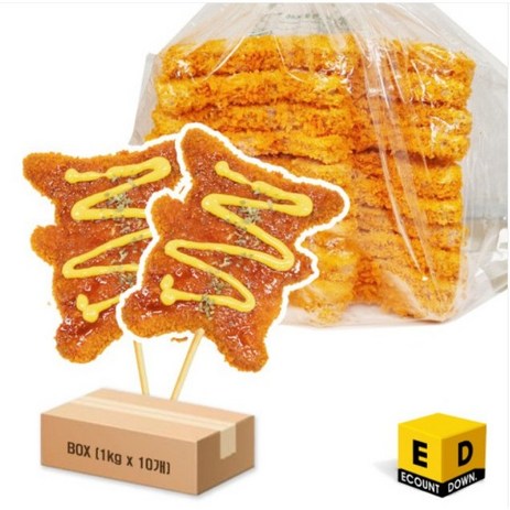 맘모스 피카츄 치킨까스 (1kg) 치킨꼬지 문방구 돈까스, 20개, 1kg-추천-상품