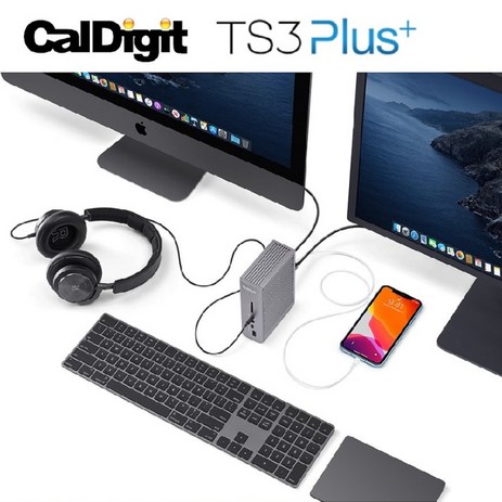 CalDigit 칼디짓 TS3 Plus 썬더볼트 멀티허브, TS3 Plus+ 0.7m 케이블, 1개-추천-상품