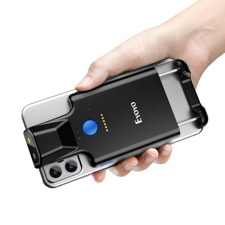 안드로이드 iOS 시스템용 Eyoyo 2D 폰 백클립 블루투스 바코드 스캐너 1D QR, EY-017ZP 2D Scanner, 1개-추천-상품