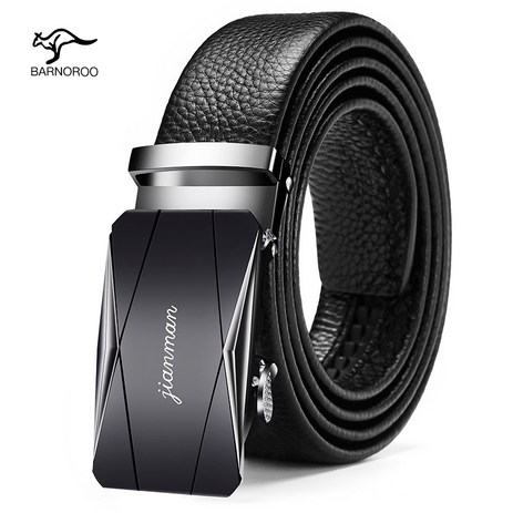 BARNOROO-남성용-양면-가죽-고급-자동-벨트-추천-상품