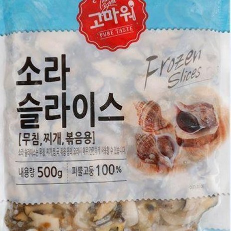 소라슬라이스 냉동 500g, 1개, 단품-추천-상품