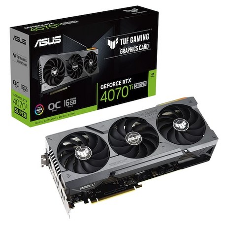 에이수스 ASUS TUF Gaming 지포스 RTX 4070 Ti SUPER O16G OC D6X 16GB, TUF-RTX4070TIS-O16G-GAMING-추천-상품