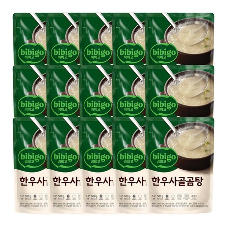 비비고 한우사골곰탕, 500g, 15개-추천-상품