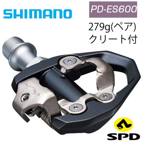 시마노 PD-ES600 SPD 페달 SHIMANO 바인딩 로드바이크 크로스 자전거 경량, 단일 옵션, 1개-추천-상품