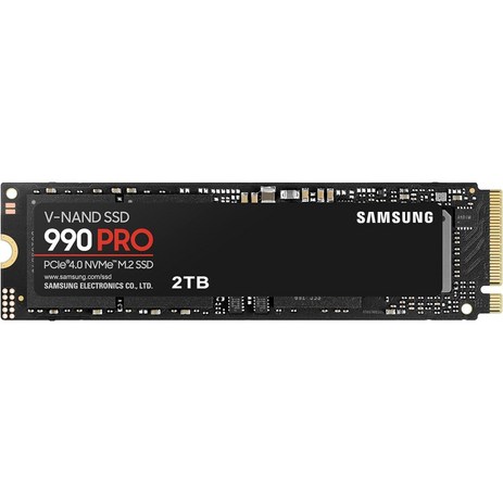 삼성 990 PRO NVMe M 2 SSD 4TB 방열판없음 PCIe 4 게임 및 비디오 편집용 MZ-V9P4T0BW [관부가세포함], 990 PRO_4TB-추천-상품