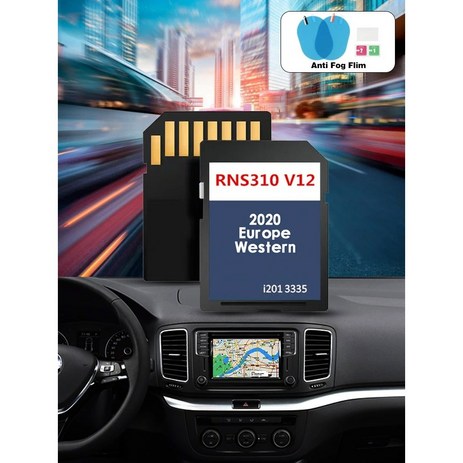 RNS 3 0 V 2 West european FX NAVI SD 카드 버전 2020 8GB 내비게이션 맵 업데이트, for RNS 310 V12 WEST, 1개-추천-상품