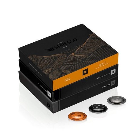 Nespresso 네스프레소 이니시아 캡슐 커피머신 프로페셔널 커피 인텐스 트리오 다크 로-추천-상품