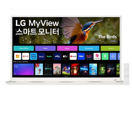 -LG전자- MyView 32SR70U 룸앤스타일 스마트모니터 32인치 IPS 4K UHD WiFi 미러링 리모컨 WebOS 스피커내장, LG_ 32SR70U-추천-상품