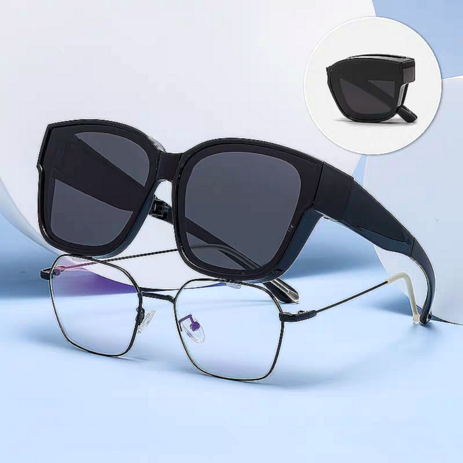 안경위에 쓰는 선글라스 접이식 덮경 운전 골프 주행 합체선글라스 편광-추천-상품