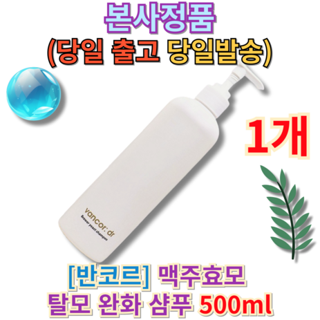 [[본사정품]] 반코르 맥주 효모 탈모 완화 샴푸 맥주효모삼푸 반코르맥주효모샴푸 반코르샴푸, 1개, 0.5L-추천-상품