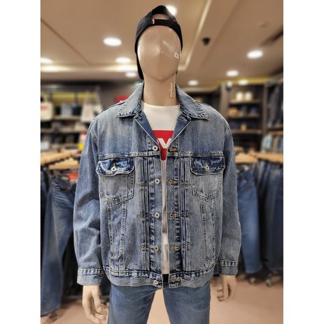 리바이스 무료배송!!! 청자켓의 계절이 돌아왔다!! 요즘 핫한 실버탭 알지!!! 핏 완전 멋있어!! LEVI'S SILVERTAB 올인 트러커 자켓[NC불광]A73070-추천-상품