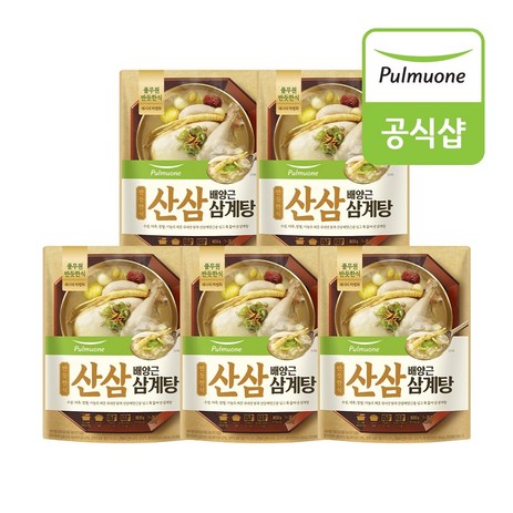 [풀무원] 반듯한식 산삼 배양군 삼계탕 (800g)X5개, 800g, 5개-추천-상품