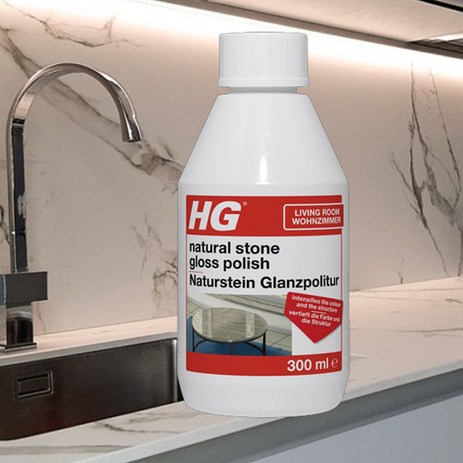 HG 대리석 광택제(44) 300ml Natural stone gloss polish인조 천연 대리석코팅 청소 광택 복구 세정제, 1개-추천-상품