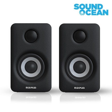 미디플러스 스튜디오 모니터 스피커 MIDIPLUS Studio Monitor PC-Fi Speakers, MI3 V2 Black 블루투스 (1조=2통)-추천-상품