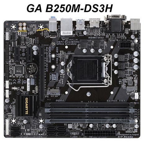 기가바이트 ga-b250m-ds3h 오리지널 lga 1151 데스크탑 b250 마더보드 b250m-ds3h ddr4 usb3.0 sata3에 사용-추천-상품