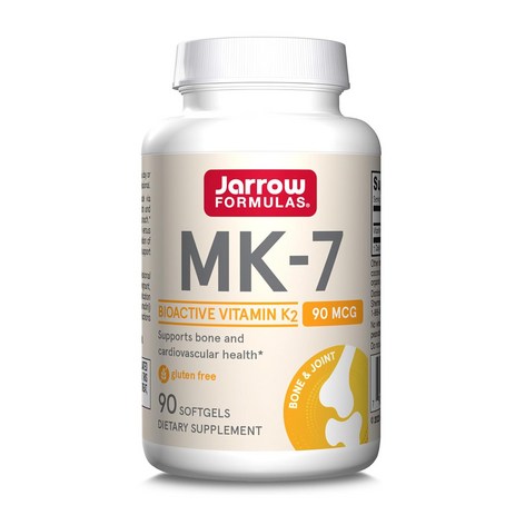 MK7 비타민K2 90 mcg 밸류 사이즈 90 소프트젤 Jarrow Formulas, 90정, 1개-추천-상품