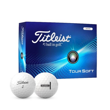 타이틀리스트 2024 투어 소프트 골프볼 2피스, 1개, 12개입, 화이트-추천-상품