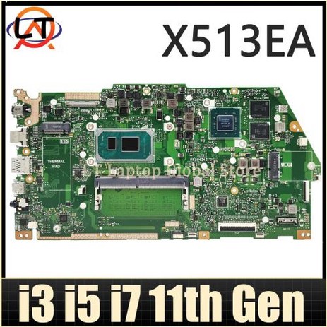 LT 노트북 마더보드 ASUS X513EP R513E K513E F513E A513E A513E X513EQ V5050E 메인보드 I3 I5 I7 11 세대 CPU 4GB 8, 9) I3-11th Gen 8GB V2G-추천-상품