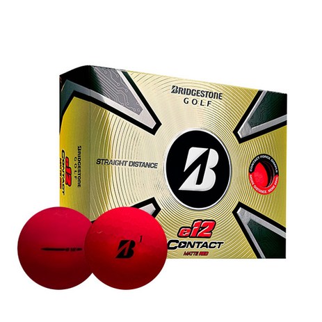 브리지스톤 e12 CONTACT 컨택트 3피스 골프공 12p, 레드, 12개입, 1개-추천-상품