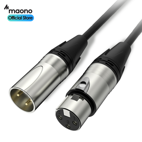 마오노 고급형 XLR(암) to XLR(수) 캐논 마이크 케이블 1.8m, 1개-추천-상품